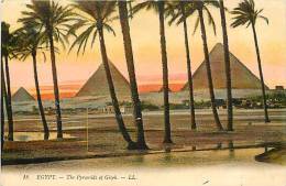 Egypte - Ref A170- Les Pyramides De Gizeh- The Pyramids Of Gizeh - Carte Bon Etat - - Piramiden