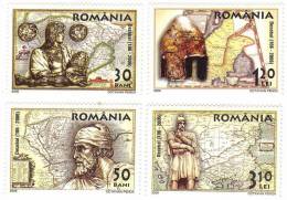 Romania / History / Old Maps / Old Tzars - Unused Stamps