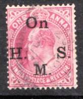 India, 1906, O 67, Service, Used, - 1902-11 King Edward VII
