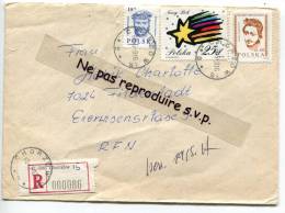 - Cover Recommandé, Pologne, Polska, Chorzow, 3 Stamps, Rien Au Verso, Destination De R.F.N., Scans, Bon état. - Briefe U. Dokumente