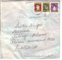 GOOD USA Postal Cover To ESTONIA 2009 - Good Stamped: Christmas - Lettres & Documents