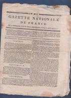 GAZETTE NATIONALE DE FRANCE 17 08 1795 - TURQUIE - ALLEMAGNE - LONDRES - QUIBERON VANNES - LE HAVRE - LACOSTE - Giornali - Ante 1800