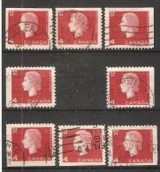 Canada  1962  QE II  (o) - Single Stamps