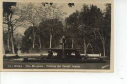 Roma Villa Borghese Fontana Dei Cavalli Marini - Parks & Gärten