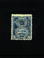 NEW ZEALAND - 1899 FIRST PICTORIAL  8 D. BLUE  PERF. 11  NO WMK  MINT - Unused Stamps