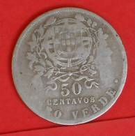 CAPE VERDE  50  CENTAVOS  1930   KM# 4  -    (1393) - Cape Verde