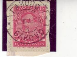 KING ALEXANDER-1-50 DIN-POSTMARK-GAKOVO-VOJVODINA-SERBIA-YUGOSLAVIA-1932 - Usados