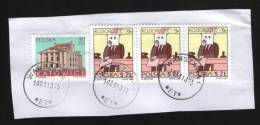 Lot Oblitérations Rondes Pologne 3 Koziorozec 1996 E 1 Katowice 2005 Sur Fragment - Sonstige & Ohne Zuordnung