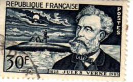 1955 - Cinquantenaire De La Mort De Jules Verne N° 1026 - Oblitérés