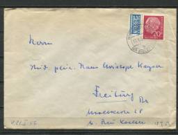 Germany 1958 Cover  Mixed Frankage - Briefe U. Dokumente