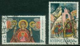 Zypern  1974  Weihnachten  (2 Gest. (used))  Mi: 419-20 (0,30 EUR) - Gebraucht