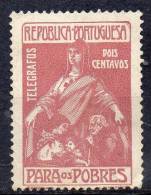 PORTUGAL 1915 Telegraph Stamp - 2c Charity MH - Ungebraucht