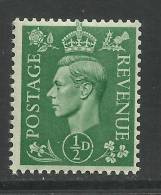 GB 1937 - 47 KGV1 1/2d PALE GREEN UMM STAMP SG 485.. ( C745 ) - Unused Stamps
