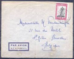 Lettre  PAR AVION   Le 2 3 1951  CONGO BELGE  Timbre Seul Sur Lettre   COMITE SPECIAL DU KATANGA - Otros & Sin Clasificación