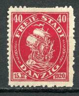DANTZIG FREE STATE 1921 - Neufs