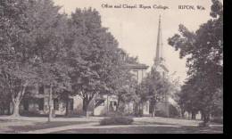 Wisconsin Ripon Office And Chapel Ripon College Albertype - Other & Unclassified