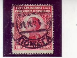 KING ALEXANDER-1 DIN-POSTMARK-POŽEGA-SHS-CROATIA-YUGOSLAVIA-1924 - Usati