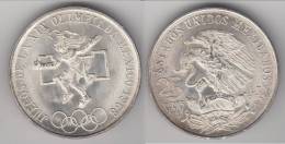 UNC ****  MEXIQUE - MEXICO - 25 PESOS 1968 JUEGOS DE LA XIX OLIMPIADA MEXICO - ARGENT - SILVER **** ACHAT IMMEDIAT !!! - Mexique