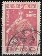 PORTUGAL  (IMPOSTO POSTAL E TELEGRÁFICO) - 1915-1925.   Para Os Pobres.  Pap. Liso,  2 C.  (o)   MUNDIFIL  Nº 8 - Used Stamps