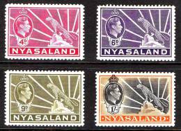 Nyasaland 1938 King George V 4 Highest Values MLH *  SG 135-138 - Nyasaland (1907-1953)