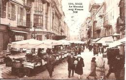 NICE MARCHE AUX FLEURS ,BEAU PLAN  ,PERSONNAGES  REF 31424 - Markets, Festivals