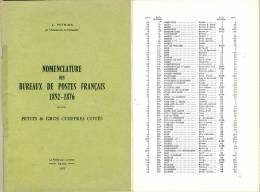 Pothion - Nomenclature Des Bureaux De Postes Français 1852-1876 - France