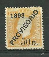 Portugal #96 D.Luis 50r Ovpt Provisorio Mint - L3250 - Ungebraucht