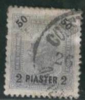 AUSTRIAN PO TURKEY 1900 2 Pi On 50h SG 49 U EH62 - Levant Autrichien