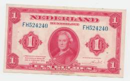 Netherlands 1 Gulden 1943 AXF P 64 - 1 Gulden