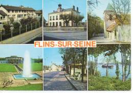 Flins-sur-Seine. Multivues. (Années 70) - Flins Sur Seine