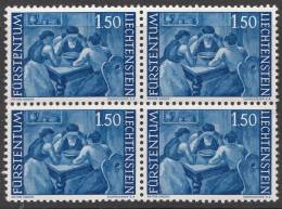 Liechtenstein 1960 Mi#397 Mint Never Hinged Block Of Four - Nuevos
