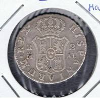 ESPAÑA   -  Carlos IIII  2  Reales  1808  Madrid - Altri & Non Classificati