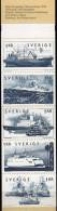 Schiff-Fahrt 1974 Schweden 870/4HBl.75 Im MH48 ** 4€ Tanker Frachter Eisbrecher Fähre Hafen Se-tenant Booklet Of Sverige - 1951-80