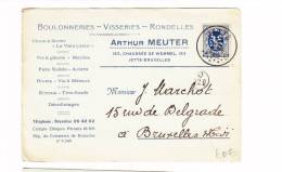 Postkaart Met Reclame Meuter - Lettres & Documents