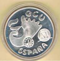 ESPAÑA -  5 ECU  1992 - PLATA - Autres & Non Classés