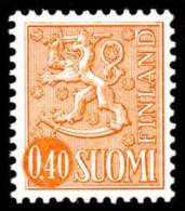 FINLAND, M-63 Lions Definitives 0,40 Orange Type II HaP** - Ungebraucht