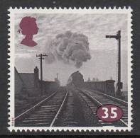 Great Britain Scott #1536 MNH 35p Locomotive Entering Station - Ungebraucht