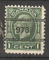 Canada  1932  King George V  (o) - Préoblitérés