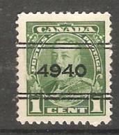 Canada  1932  King George V  (o) - Préoblitérés