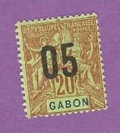 COLONIES FRANCAISES GABON TIMBRE N° 69 OBLITERE - Autres & Non Classés