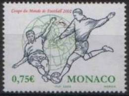 Monaco Coupe Du Monde  N° 2350 ** CM De 2002 En Corée - Ballon - Joueurs - 2002 – Corea Del Sur / Japón