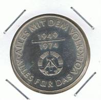 ALEMANIA - GERMANY -  REP. DEM.  10 Mark 1974A  KM50 - Autres & Non Classés