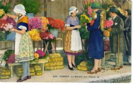 CPSM NICE (Alpes Maritimes) - Le Marché Aux Fleurs - Markets, Festivals