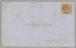 Dänemark 1857-01-05 SONDERBURG Brief Mit Mi#4 Nach Hoyer Mit 3-Ringstempel #73 - Lettres & Documents