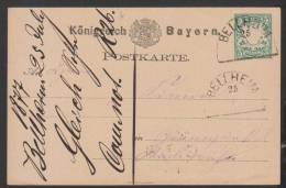 Ganzsachen P 6 ,Stempel Bellheim  25.7. (3126) - Postal  Stationery