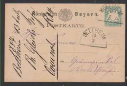 Ganzsachen P 6 ,Stempel Bellheim  13.7. (3126) - Postal  Stationery