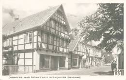 ALLEMAGNE.  QUAKENBRÜCK.  NEUES FACHWERKHAUS IN DER LANGESTRASSE (GRAVE-HAUS).  GROS PLAN.  ANIMATION. - Quakenbrueck