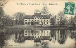 Nievre -ref 663-saint Pierre Le Moutier - St Pierre Le Moutier - Chateau De Fontaillier  - Carte Bon Etat  - - Saint Pierre Le Moutier