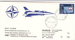 Beauvechain 1981 - F 16 - Armée De L'air - Postmarks - Points