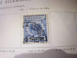 COLLECTION TIMBRES  ALLEMAGNE LEVANT   DEBUT 1889 OBLITERES  AVEC  CHARNIERES - Deutsche Post In Der Türkei